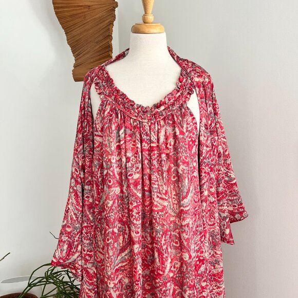 vintage Oscar de la Renta nightgown and robe set size med - Picture 5 of 15